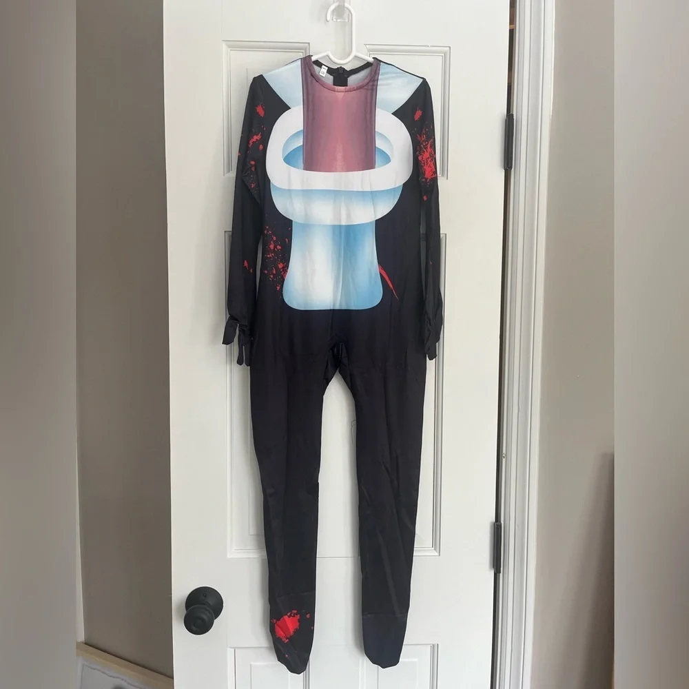 New Skibidi  Toilet Kids Costume Size 120 (size 5t-6) 2- piece costume